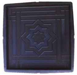 Пластиковая форма "Квадрат Звезда Давида" 30*30*3 (4)см 1670 - фото 4540