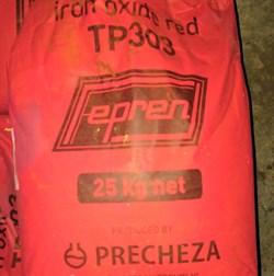 Пигмент ЖЕЛЕЗООКИСНЫЙ FEPREN TP-303 (красный 25кг. Чехия) 1655 - фото 4751