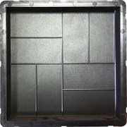 Пластиковая форма "Квадрат 8 кирпичей" 30*30*3 (4)см 1665