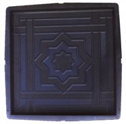 Пластиковая форма "Квадрат Звезда Давида" 30*30*3 (4)см 1670