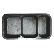 Форма Брук камень, 2шт*9*12*4см (6см) и 1шт*6*12см 1689